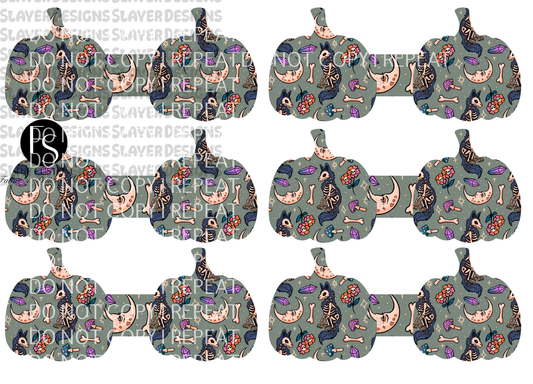 PUMPKINCORD003 - Cut and Sew Cord Organizer FABRICSLAYER - Preorder