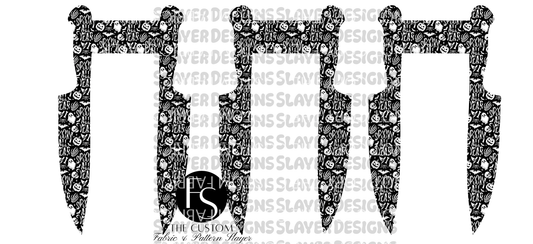 KNIFECHAIN006 - Cut and Sew Keychains FABRICSLAYER - Preorder