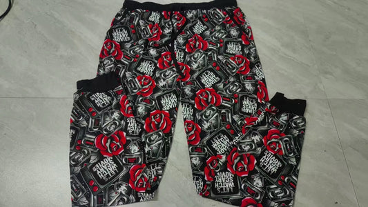 Lets watch scary movies - Bamboo Adult Joggers - RETAIL