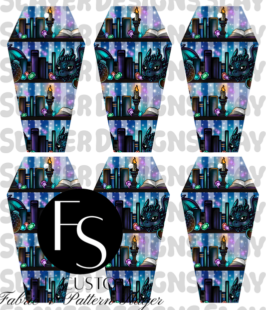 COFFINMARK28 - Cut and Sew Bookmarks FABRICSLAYER - Preorder