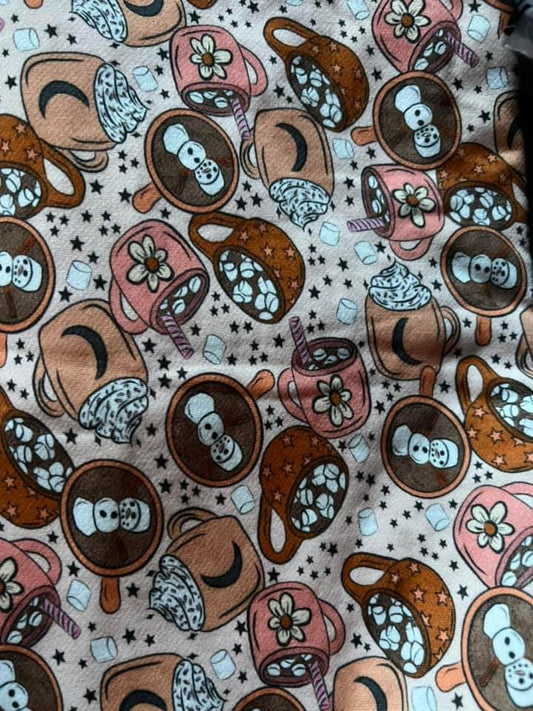 Brushed brushed french Terry - hot chooclate - 6x6 Scale - RETAIL