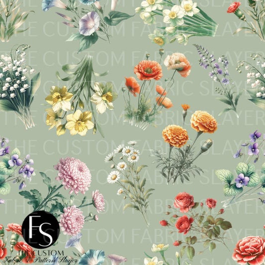 Birth month Flowers - FABRICSLAYER