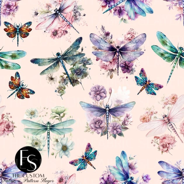 Floral Dragonflies - FABRICSLAYER