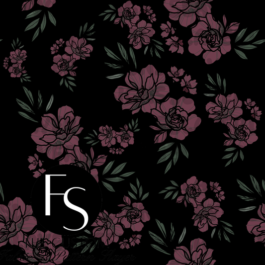 Mauve Flowers - FABRICSLAYER