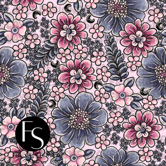 Floral Ravens Coordinate A-1  - LYSSDOODLES
