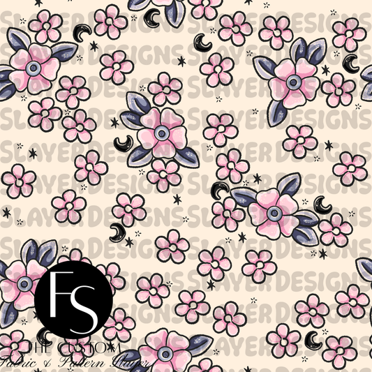 Floral Ravens Coordinate B-2 - LYSSDOODLES