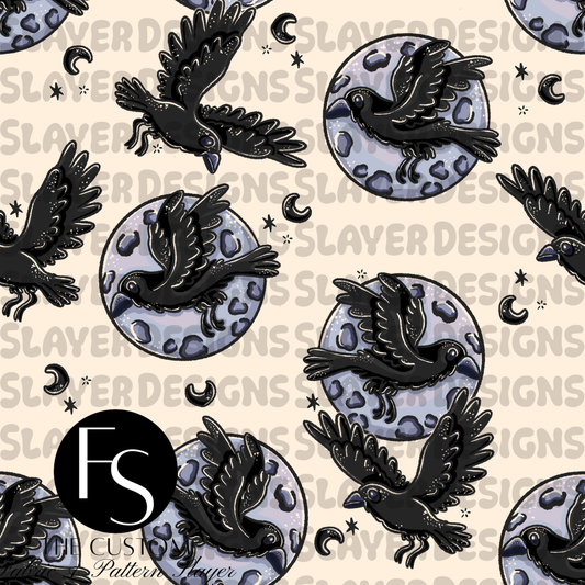 Floral Ravens Coordinate B-3 - LYSSDOODLES