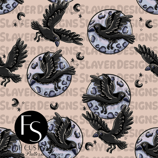 Floral Ravens Coordinate C-3 - LYSSDOODLES