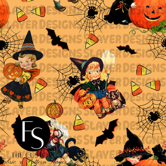 Vintage Halloween Girls - GREYSKIES