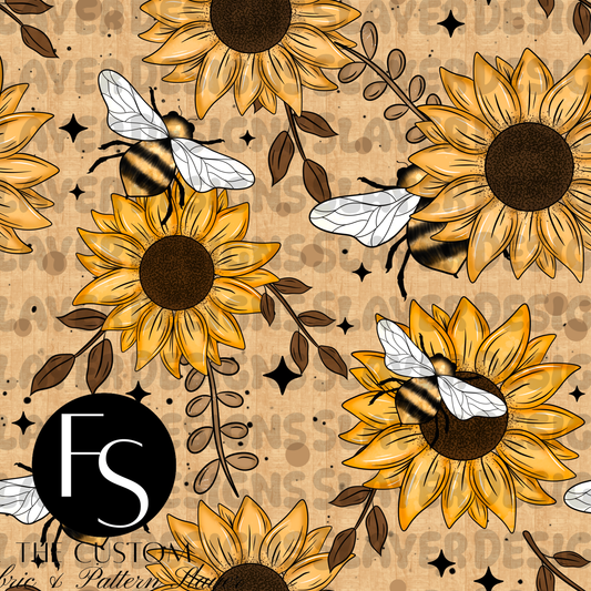Bees and Sunflowers - CERRASSHOP