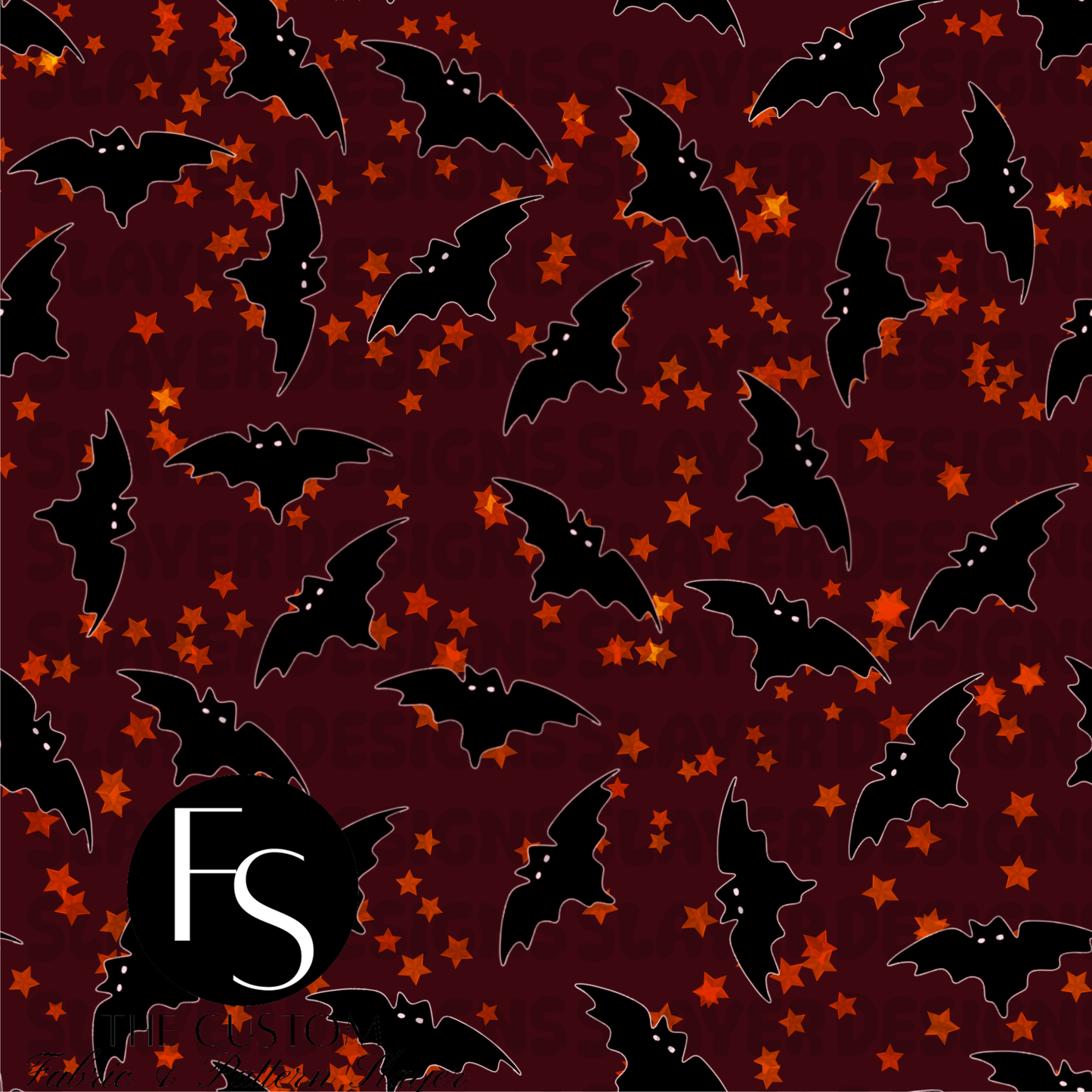 Haunted Red Conjuring Halloween Coordinate B - FABRICSLAYER