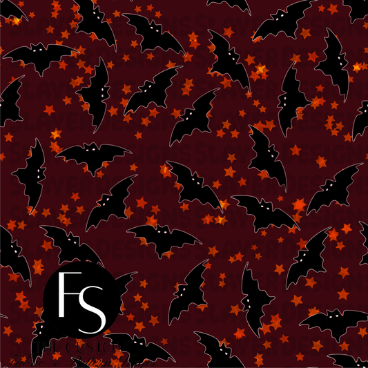 Haunted Red Conjuring Halloween Coordinate B - FABRICSLAYER
