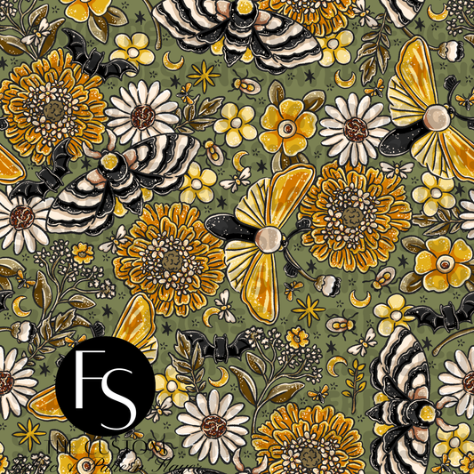 Moonlit Garden B - LYSSDOODLES