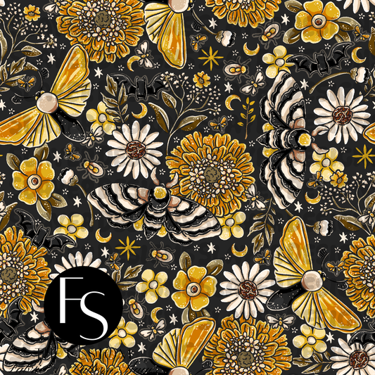 Moonlit Garden C - LYSSDOODLES