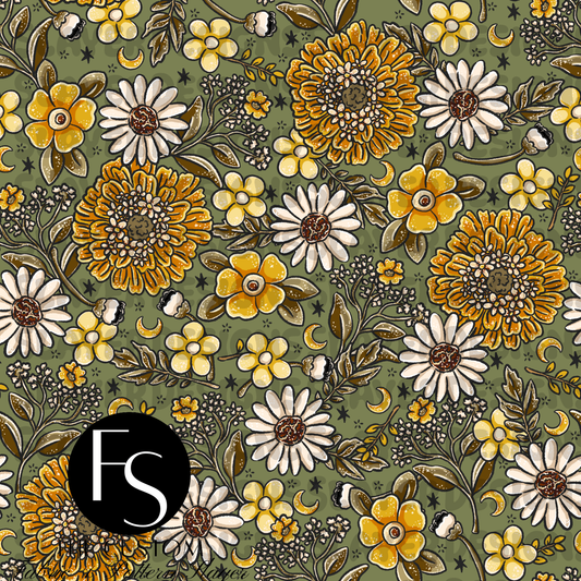 Moonlit Garden B-1 - LYSSDOODLES