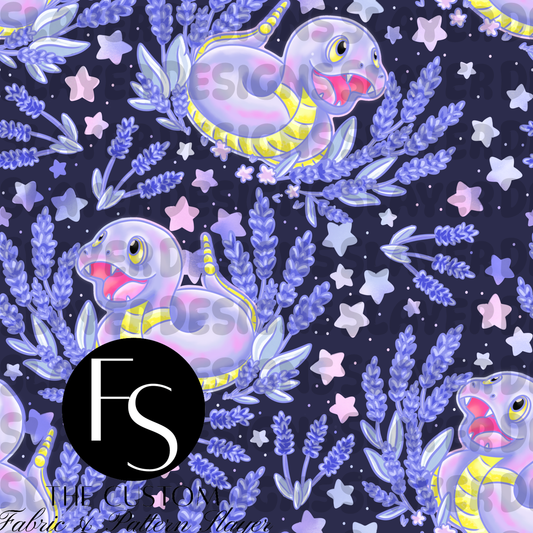 Lavender Snake A - LYSSDOODLES