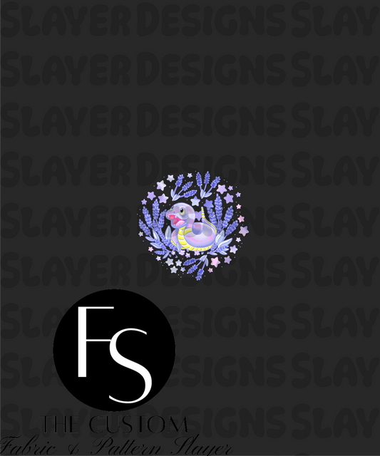 Lavender Snake C-1 - LYSSDOODLES Panel