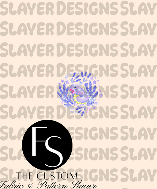 Lavender Snake D-1 - LYSSDOODLES Panel