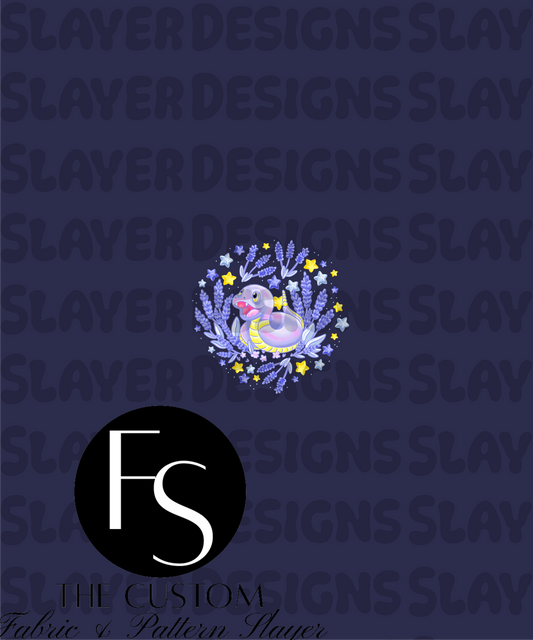 Lavender Snake A-2 - LYSSDOODLES Panel