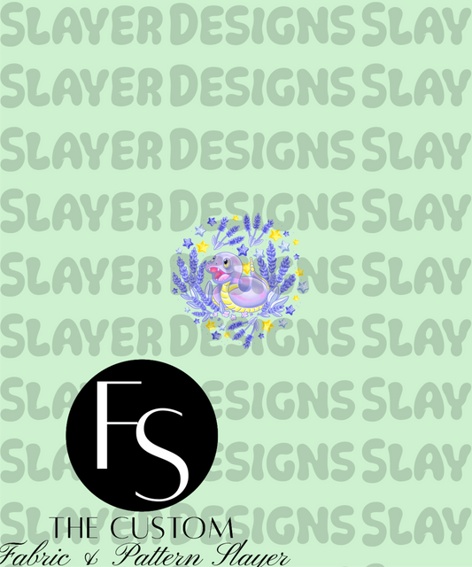 Lavender Snake B-2 - LYSSDOODLES Panel