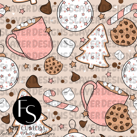Pink cookies and milk - CERRASSHOP
