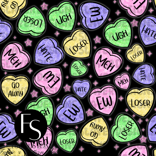Anti Vday Conversation hearts - FABRICSLAYER