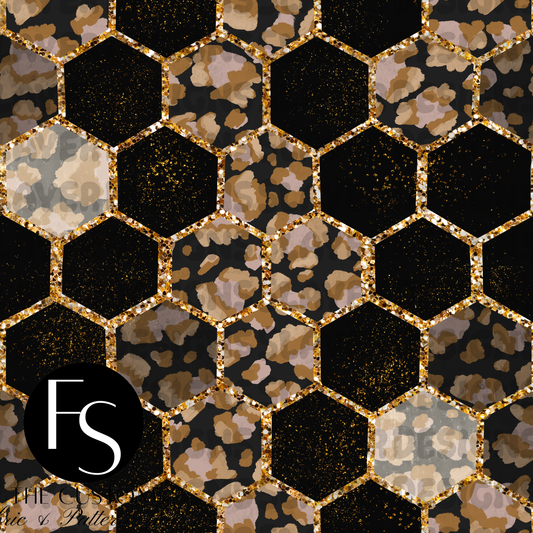 Geometrical Leopard Glitter B - LYSSDOODLES