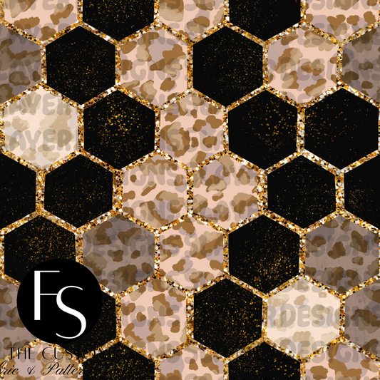 Geometrical Leopard Glitter E - LYSSDOODLES