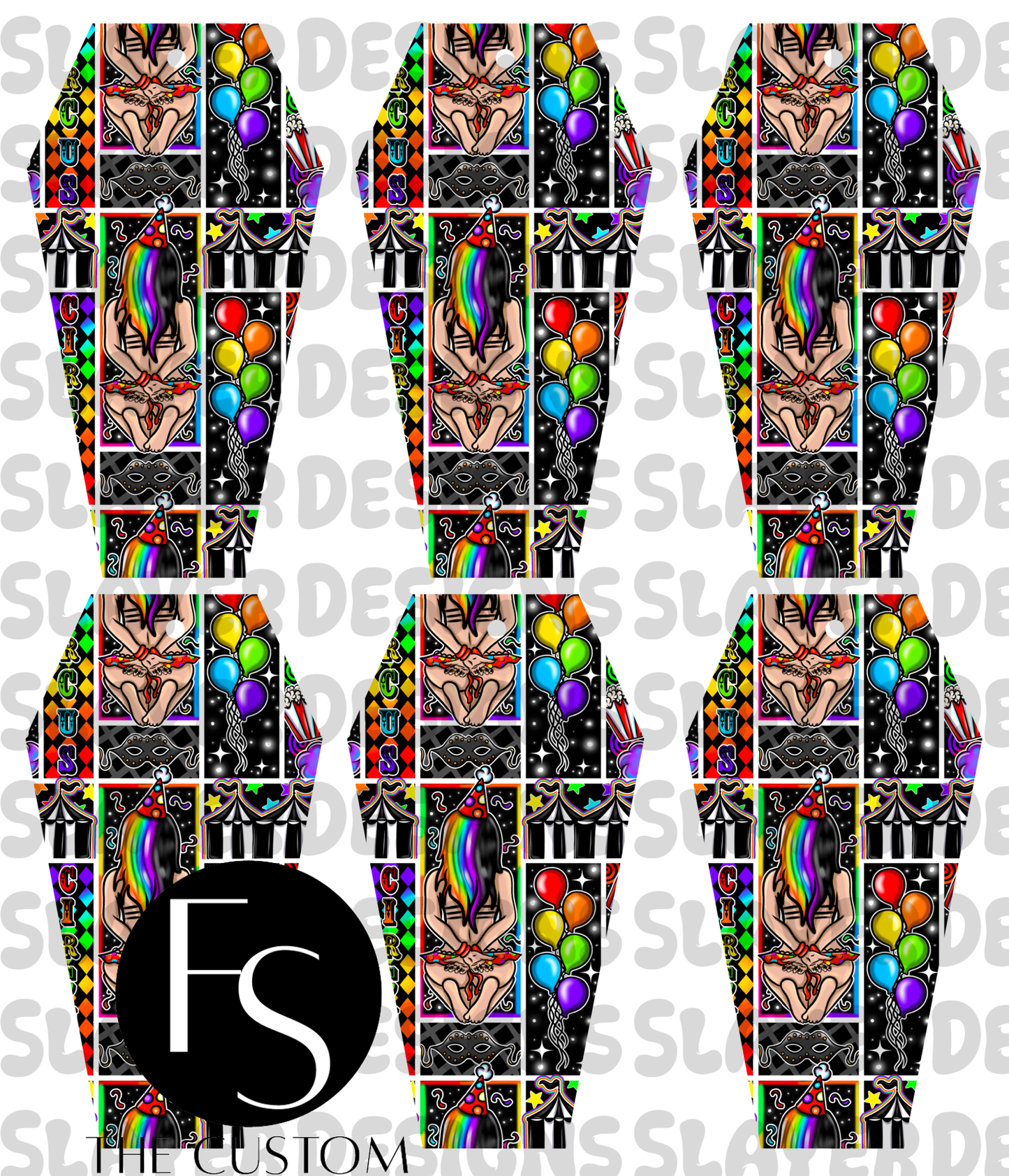 COFFINMARK54 - Cut and Sew Bookmarks FABRICSLAYER - Preorder