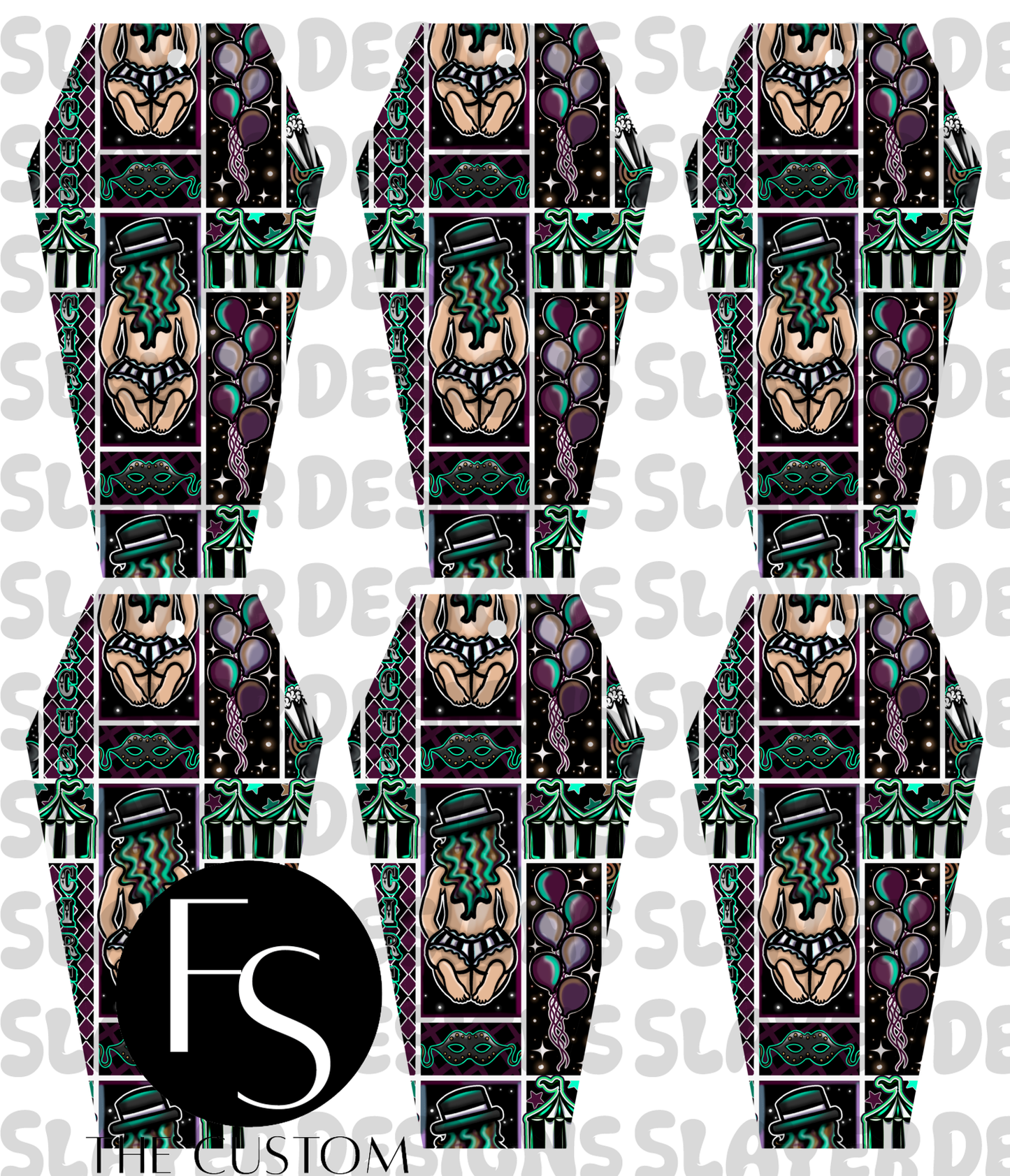COFFINMARK55 - Cut and Sew Bookmarks FABRICSLAYER - Preorder