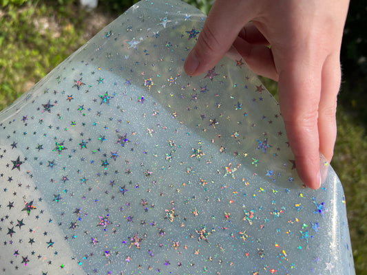 Holographic Star Clear Vinyl Rolls - PREORDER