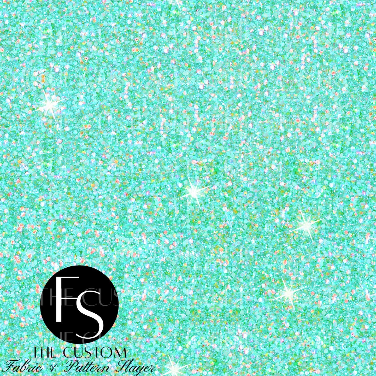 Mermaid Aqua Glitter