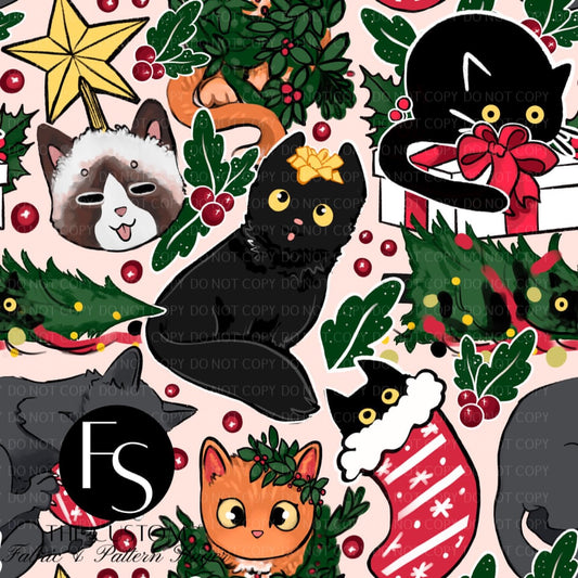 Alternate Cream Spooky Christmas Kitties - HEXREJECT