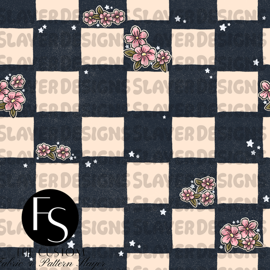 Woodland Animals Checkers F  - LYSSDOODLES