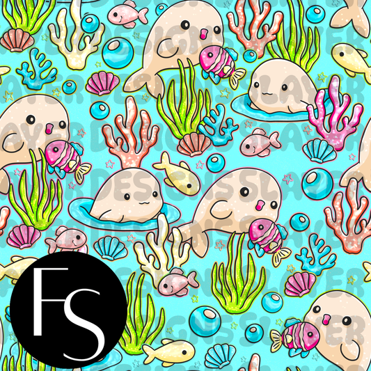 Whales C  - LYSSDOODLES