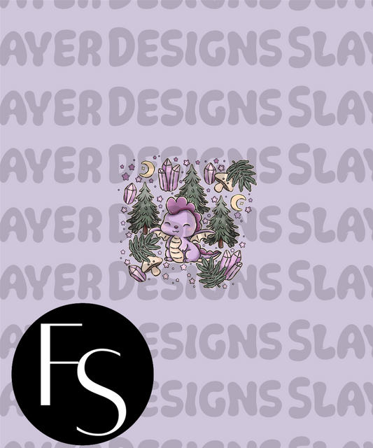 Cottagecore Dragons A - LYSSDOODLES Panel