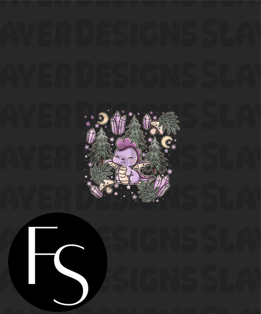 Cottagecore Dragons B - LYSSDOODLES Panel