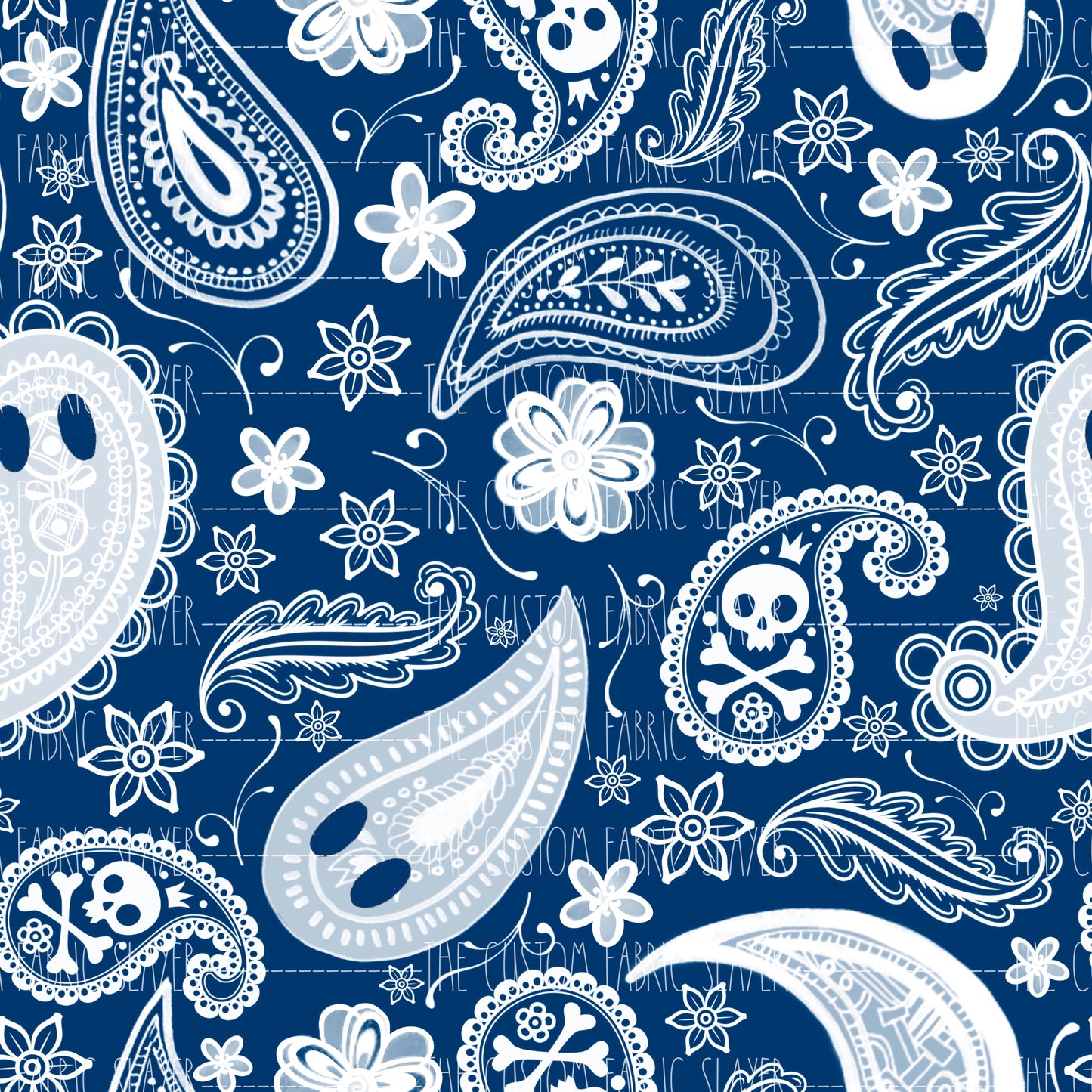 Blue Paisley Boos - HEXREJECT