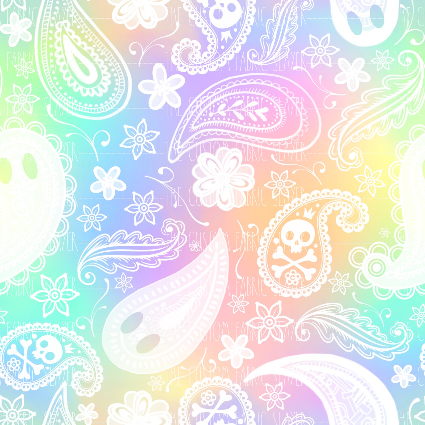 Pastel Rainbow Paisley Boos - HEXREJECT