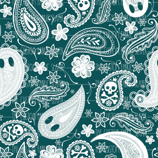 Green Paisley Boos - HEXREJECT