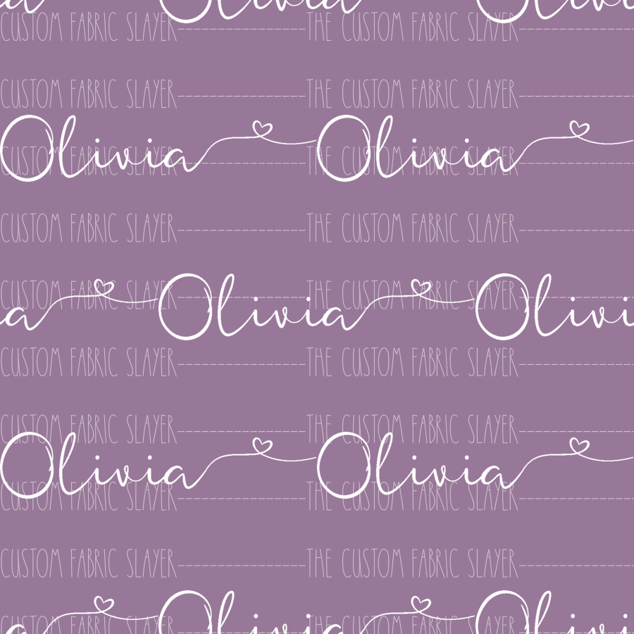 Custom Printery - Basics Custom Name Fabric