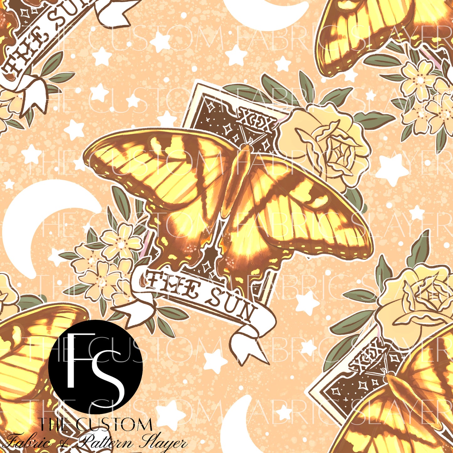 The Sun Butterfly Tarot Card Option C - HEXREJECT