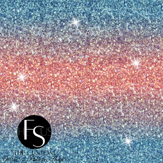 Nautical Anchor Ombre Digital Glitter Texture