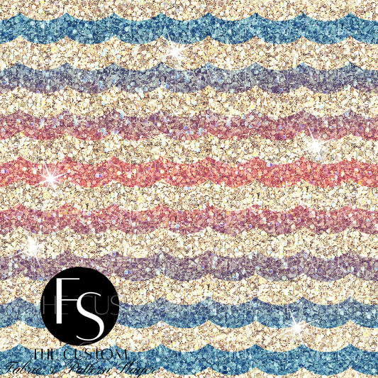 Ombre Waves Digital Glitter Texture