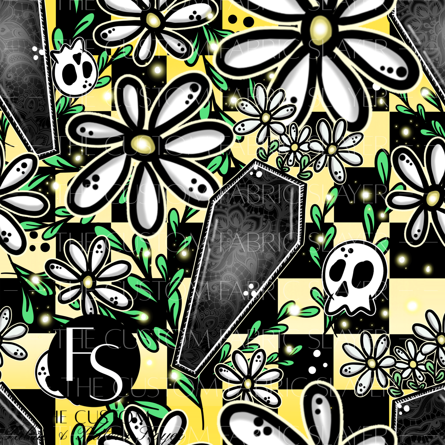 Coffin Flowers - ILLUMINATEDINKDIGITALS