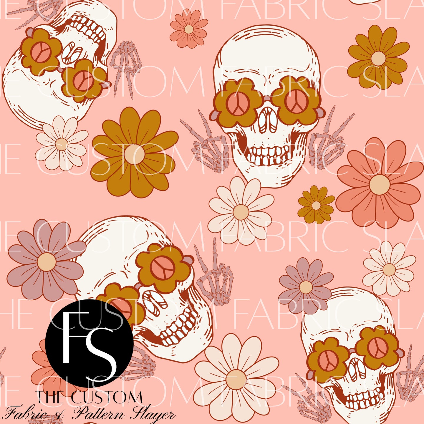 Pink Skull Florals - SCARLOW