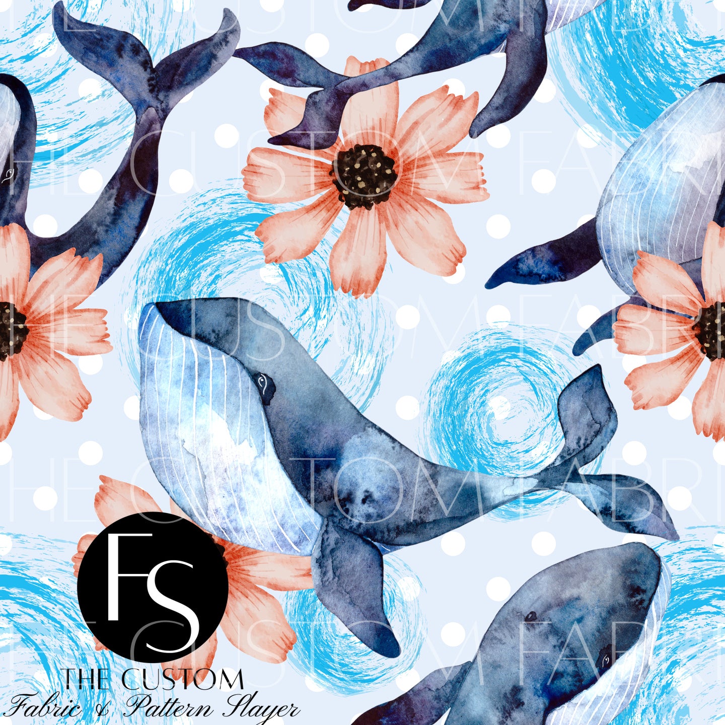 Floral Whales - SEAUNIVERSEDESIGNS