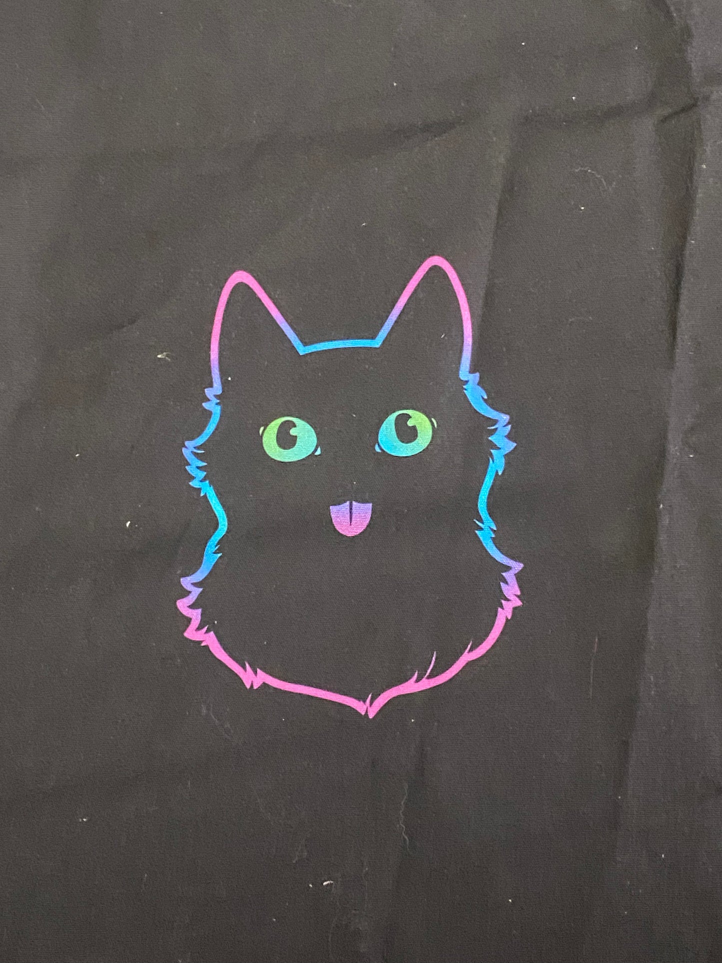 Black Neon Cat Panel - RTS