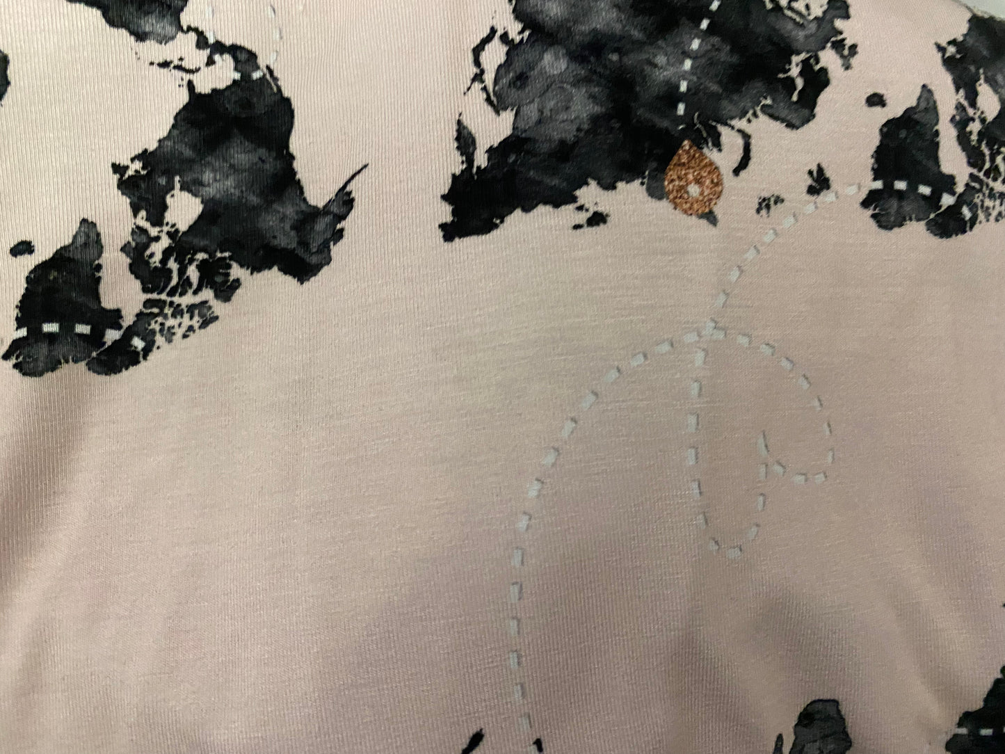 Bamboo Spandex - World Map - 6x6 Scale - RETAIL