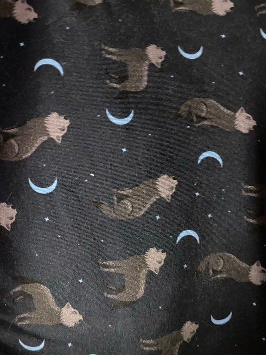 Cotton Spandex - Moonlight Wolf - Regular Scale - RETAIL